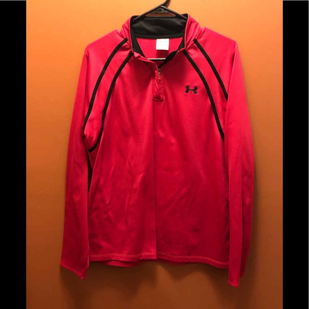 Under Armour 3/4 zip fuchsia pullover